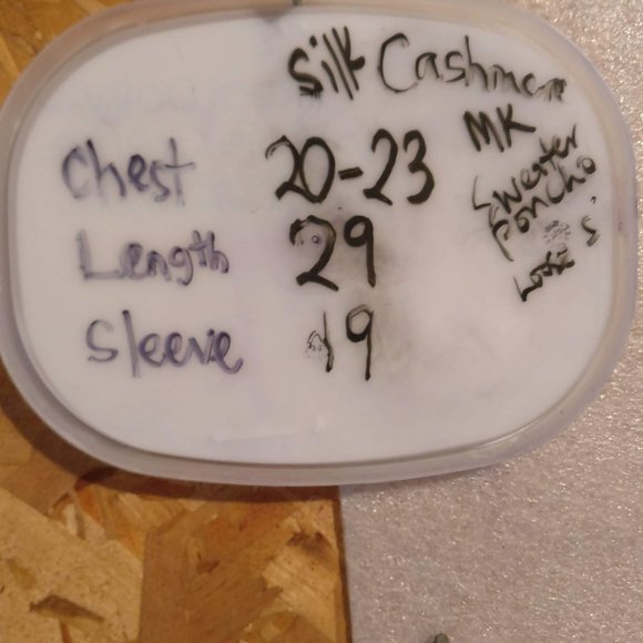 Designer MICHEAL KORS Cream CASHMERE+SILK Cape Pullover Sweater S - Picture 5 of 8